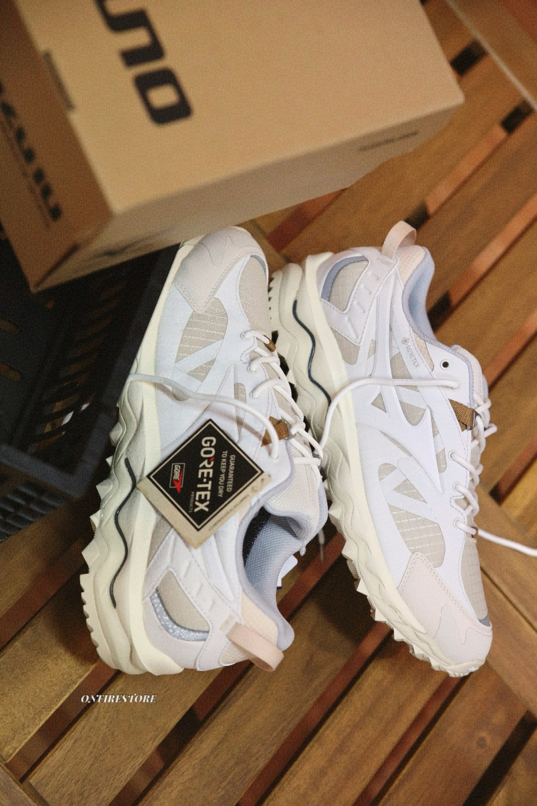 {現貨} Mizuno WAVE MUJIN TL GTX Summer Sand / White D1GA2373-04