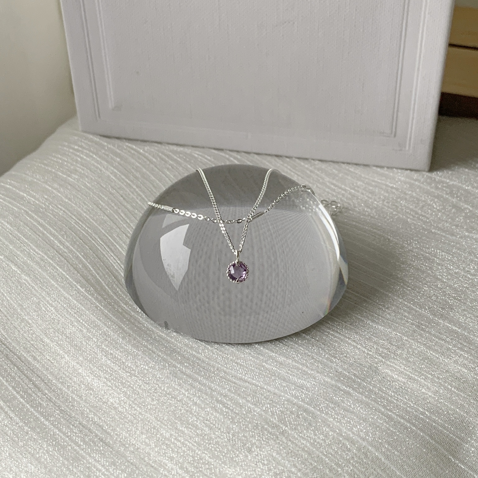 蛋撻紫水晶雙層手鍊