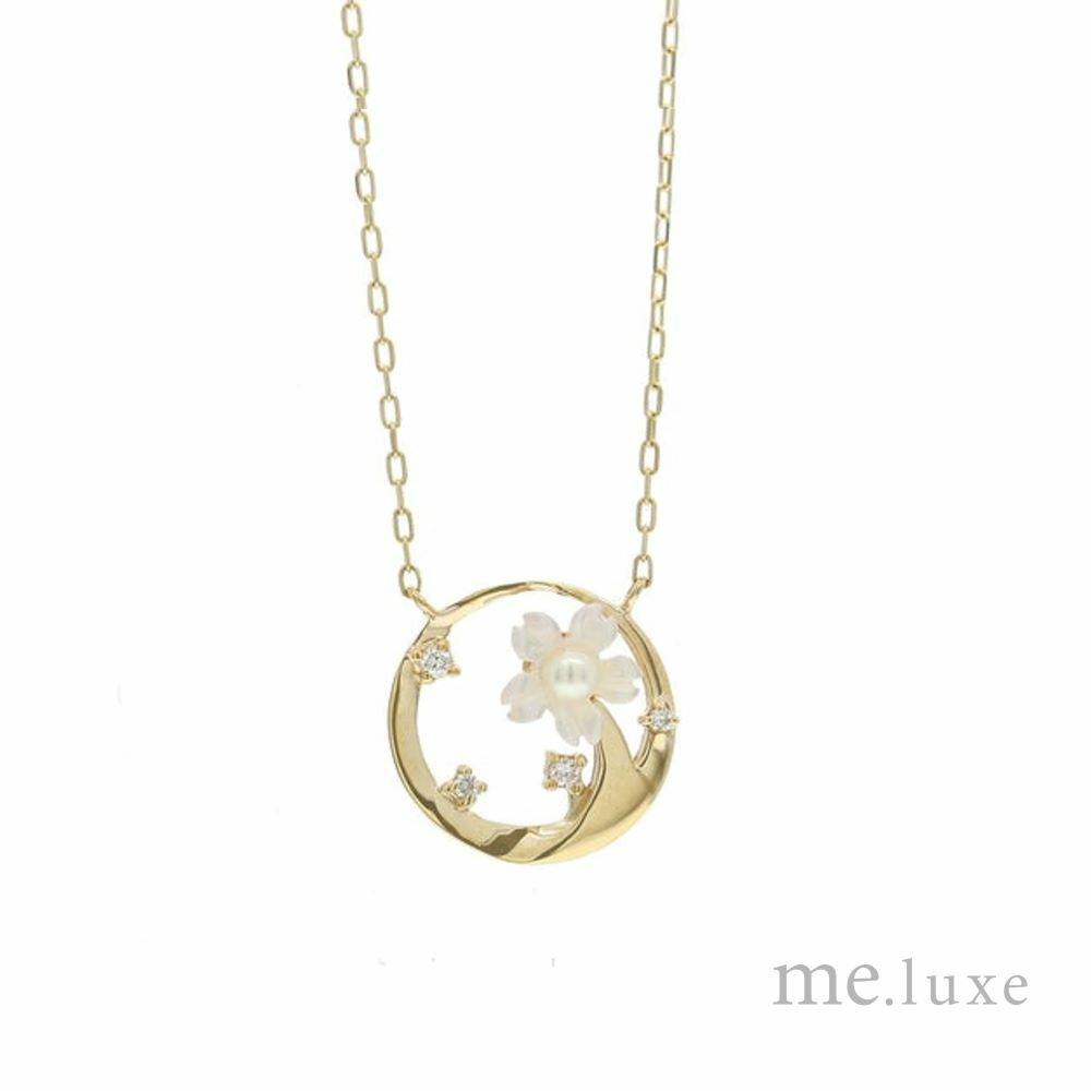 【me.luxe】K10櫻花下的約定鑽石3分鍊