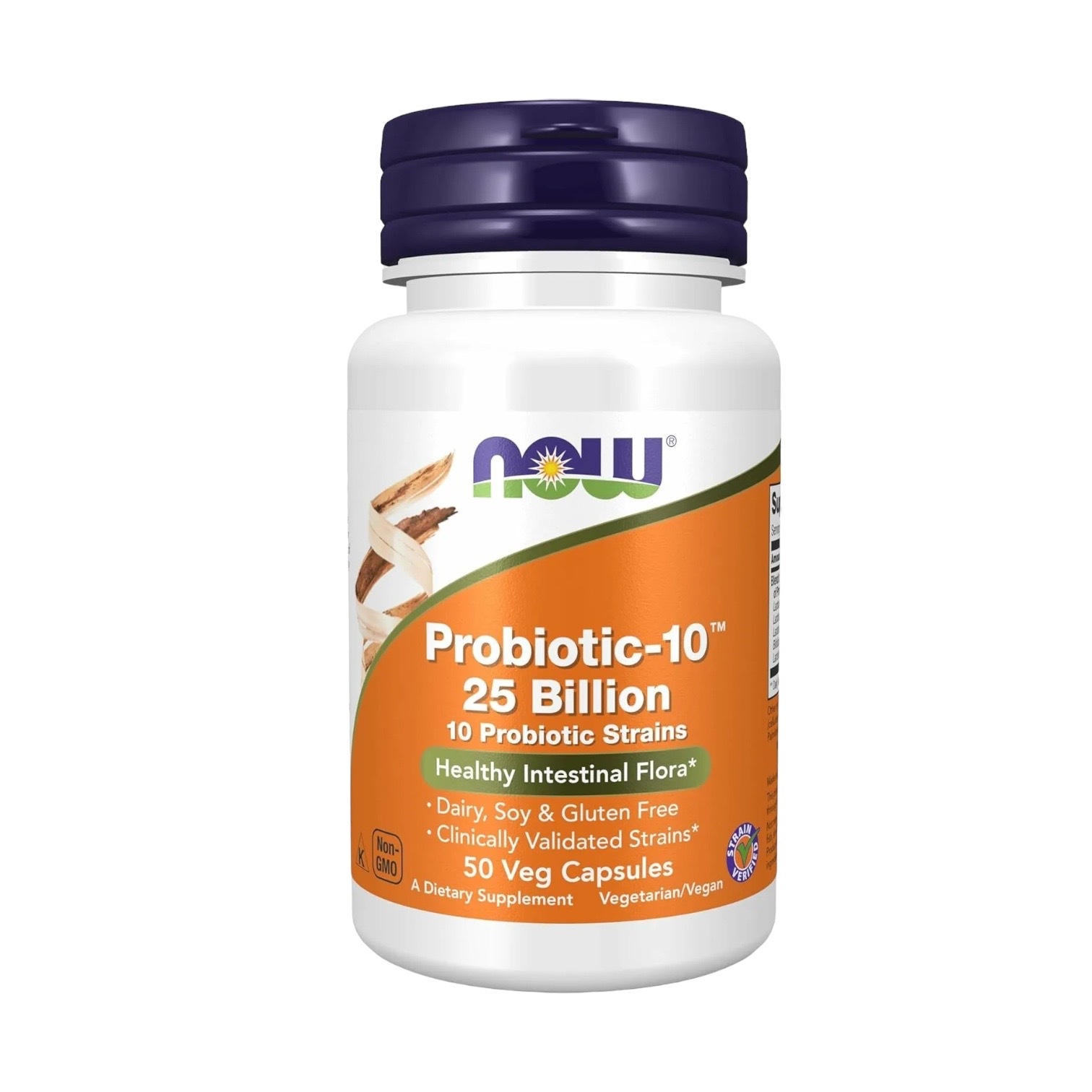 NOW Foods, 益生菌-10，250 億，50 粒素食膠囊 (Expiry date：Sep, 2025)