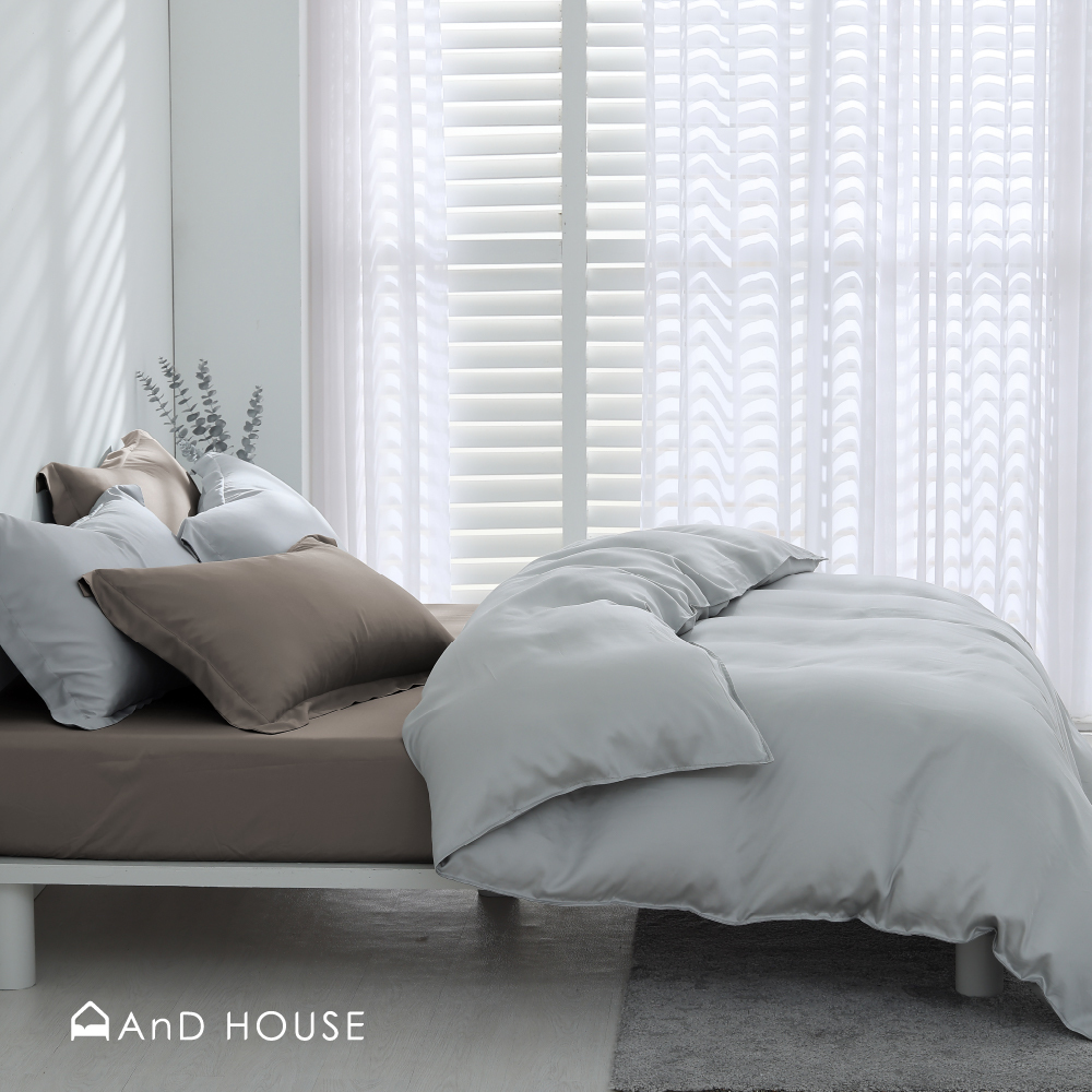 60支天絲｜100%萊賽爾｜雙色配｜香谷棕ｘ淺米綠 可可小姐