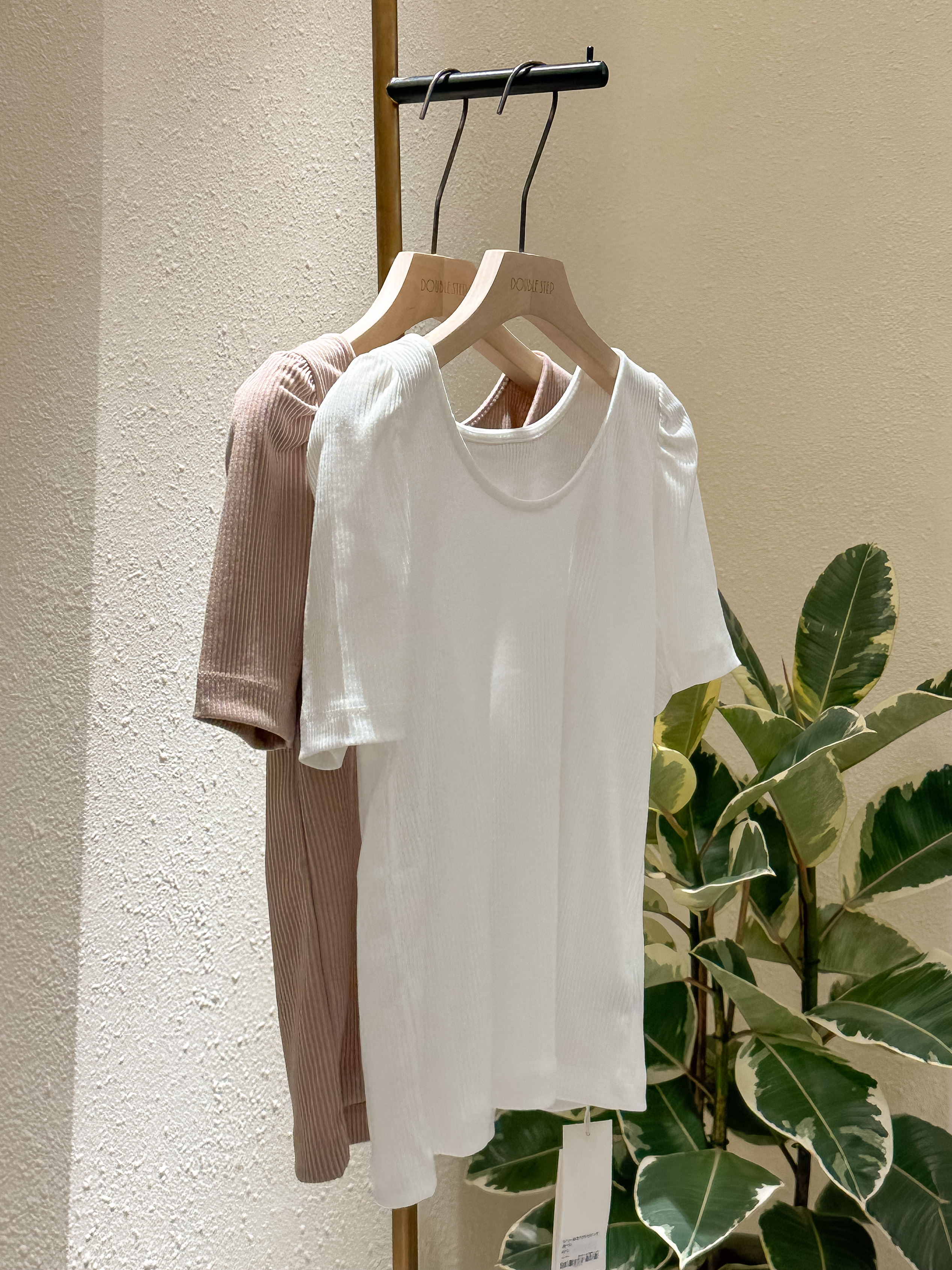 9731 | 前後兩穿～法式方圓領上衣