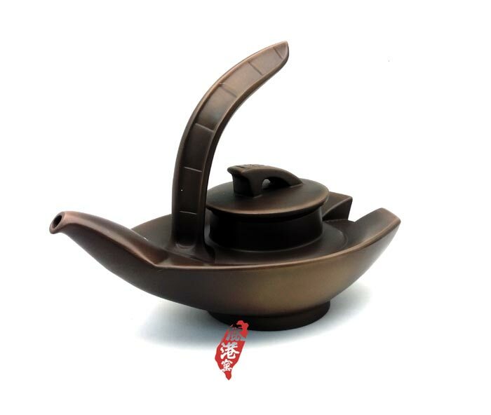 紫砂陶意象茶具組禮盒｜一帆風順 一壺二杯品茗首選