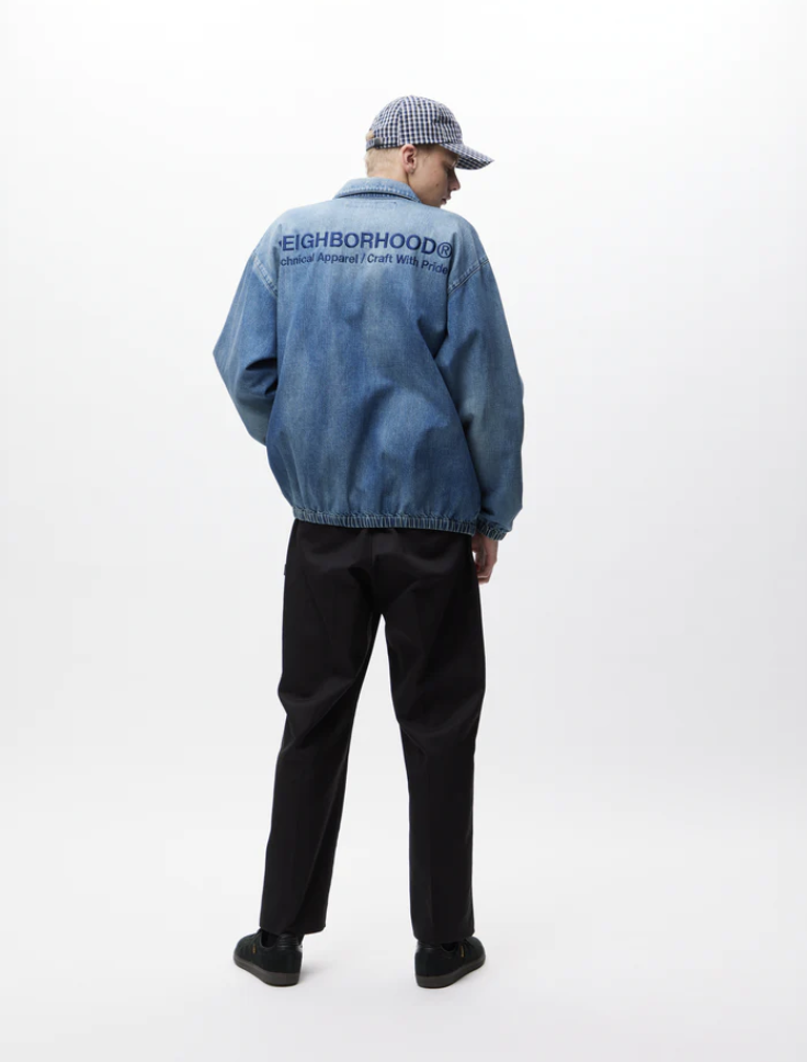 Neighborhood SS24 WASHED DENIM ZIP WORK JACKET