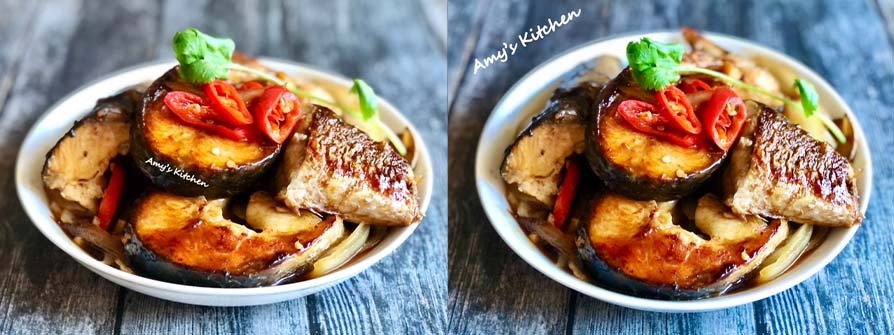 天時莓果-洋蔥燒烏魚-步驟9