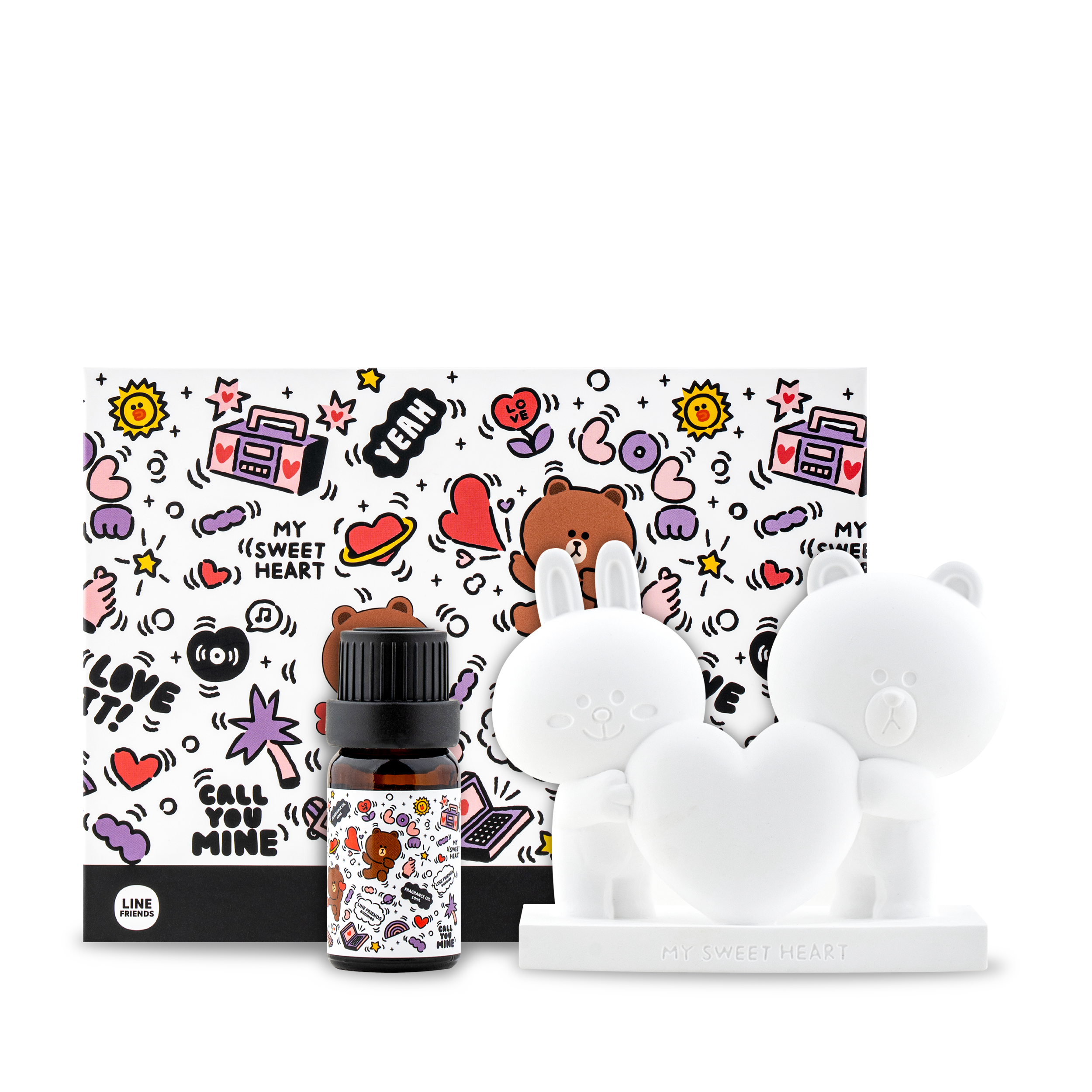 浪漫甜蜜香薰連立體BROWN and CONY 擴香石套裝 (10ml)