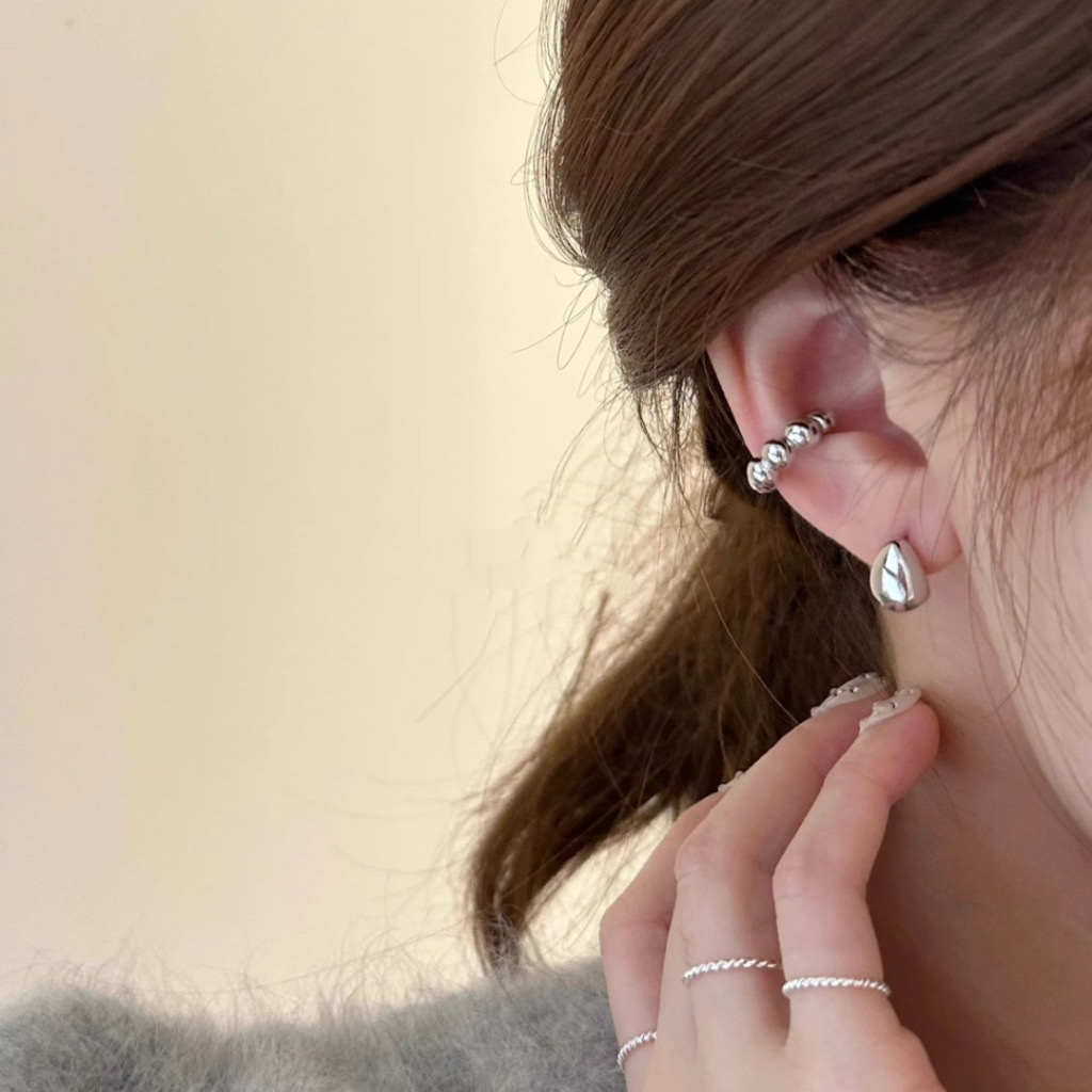 水滴光面 日常精緻耳釘