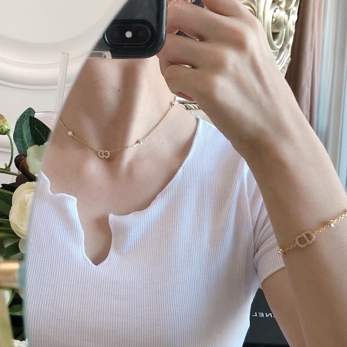 CD細緻珍珠鑽”定製項鍊/手鍊系列