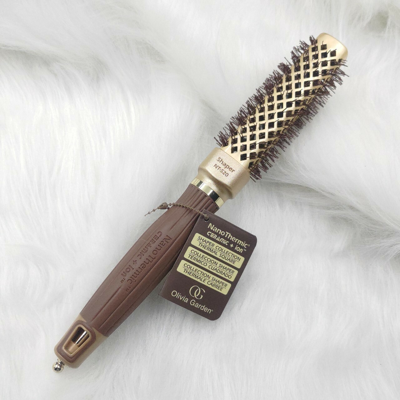 【Olivia Garden】NTS陶瓷離子黃金方梳