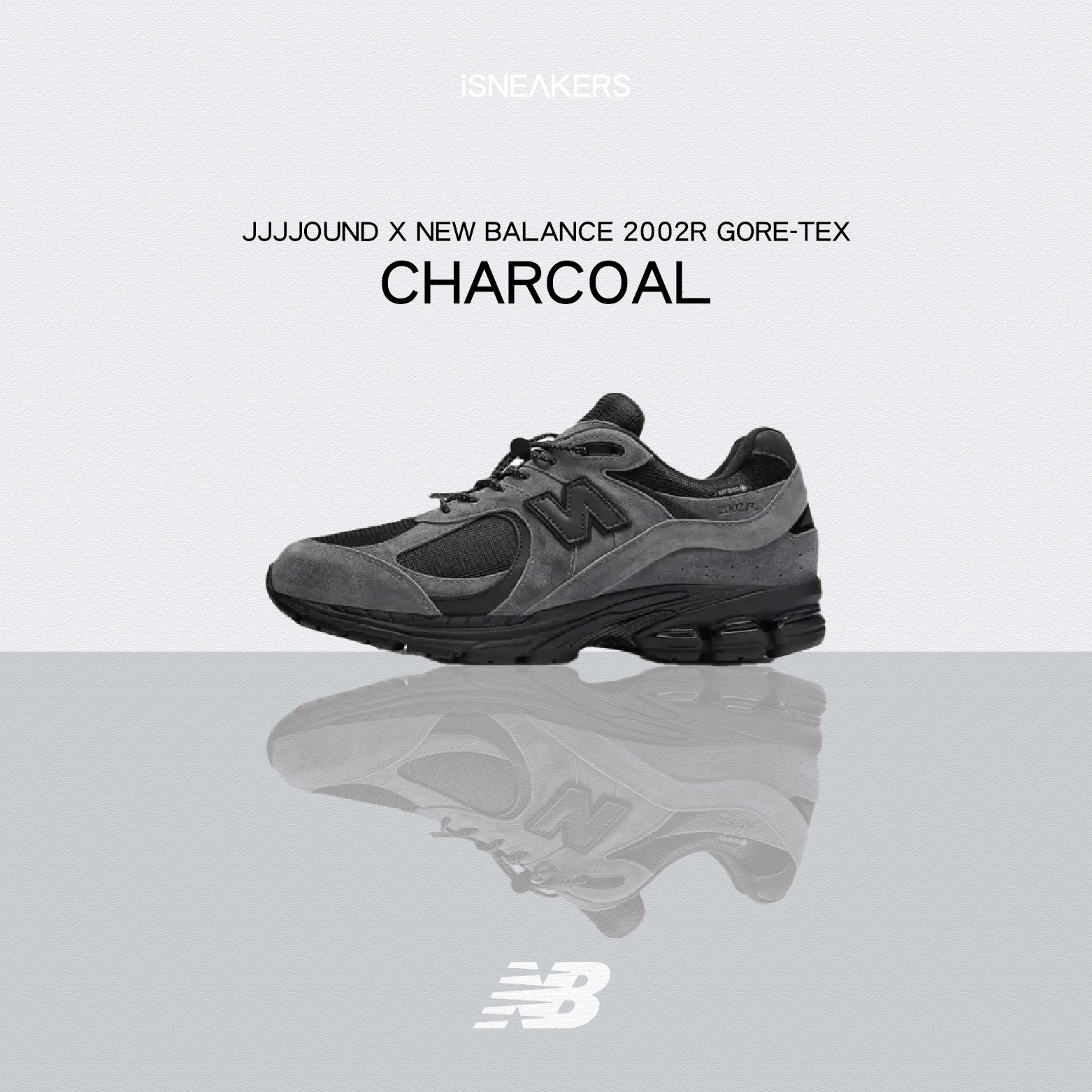 iSNEAKERS | JJJJound x New Balance 2002r Gore-Tex "Charcoal" 黑灰 防水 M2002RXZ