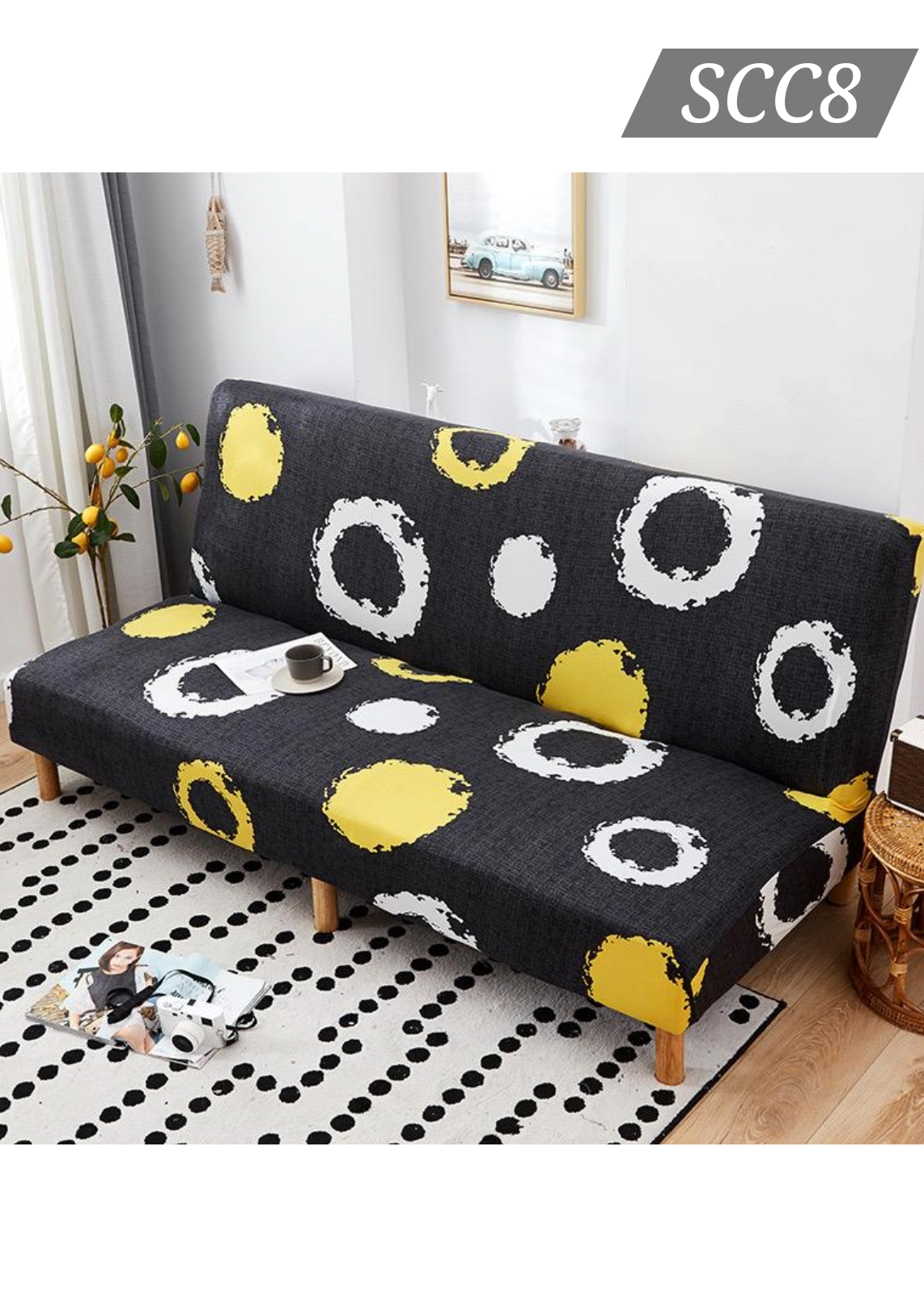 彈力無扶手梳化套 SCC8