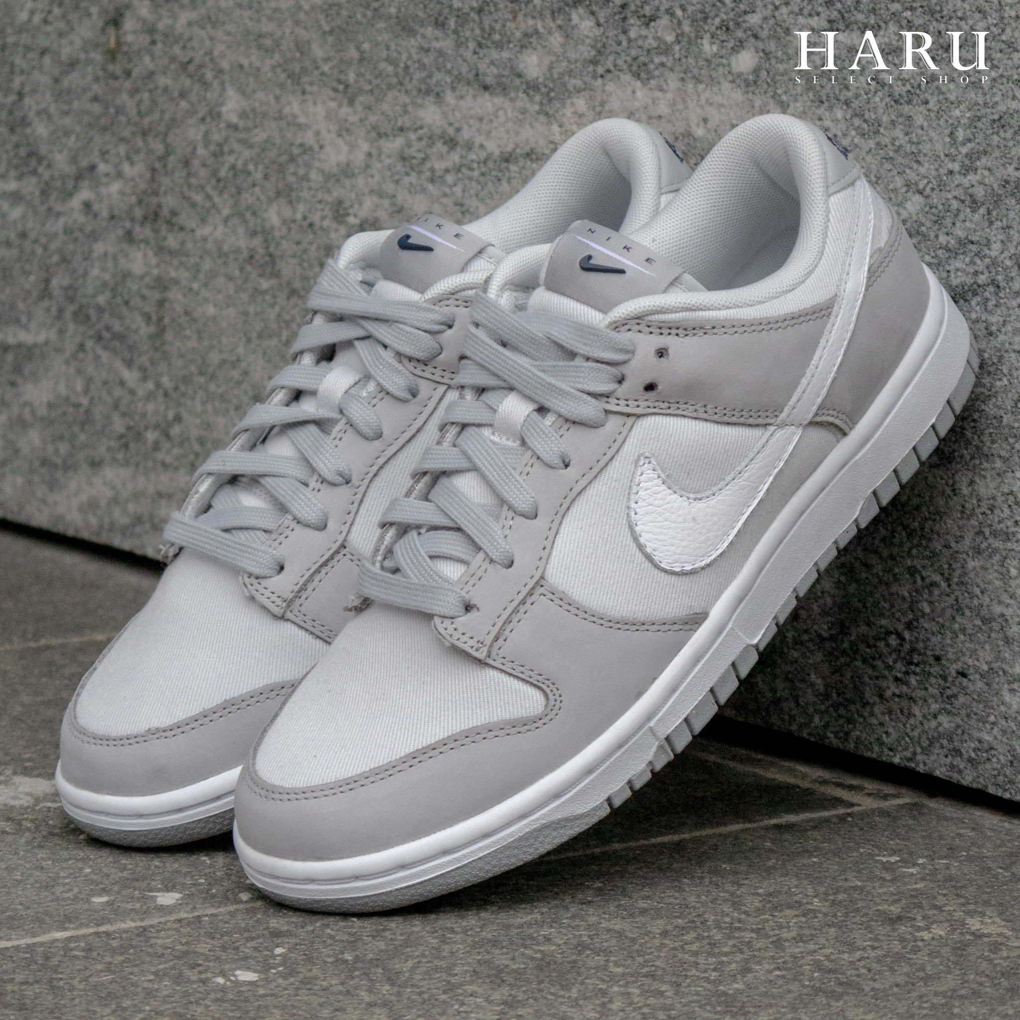 Nike Dunk Low Smoke Grey 帆布煙灰 復古 灰白 女款 FB7720-002