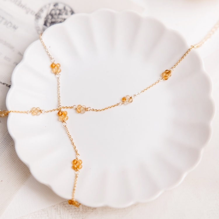 ｜誕生石｜初見花語 · 11月 – 黃水晶 – 手鍊