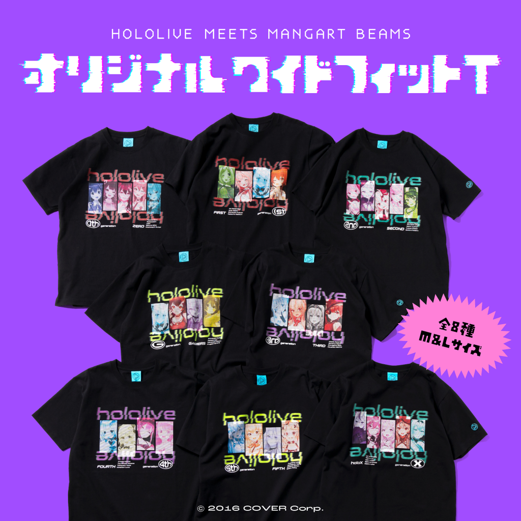 「官品代購」HOLOLIVE MEETS MANGART BEAMS Original Loose-Fit T-Shirt