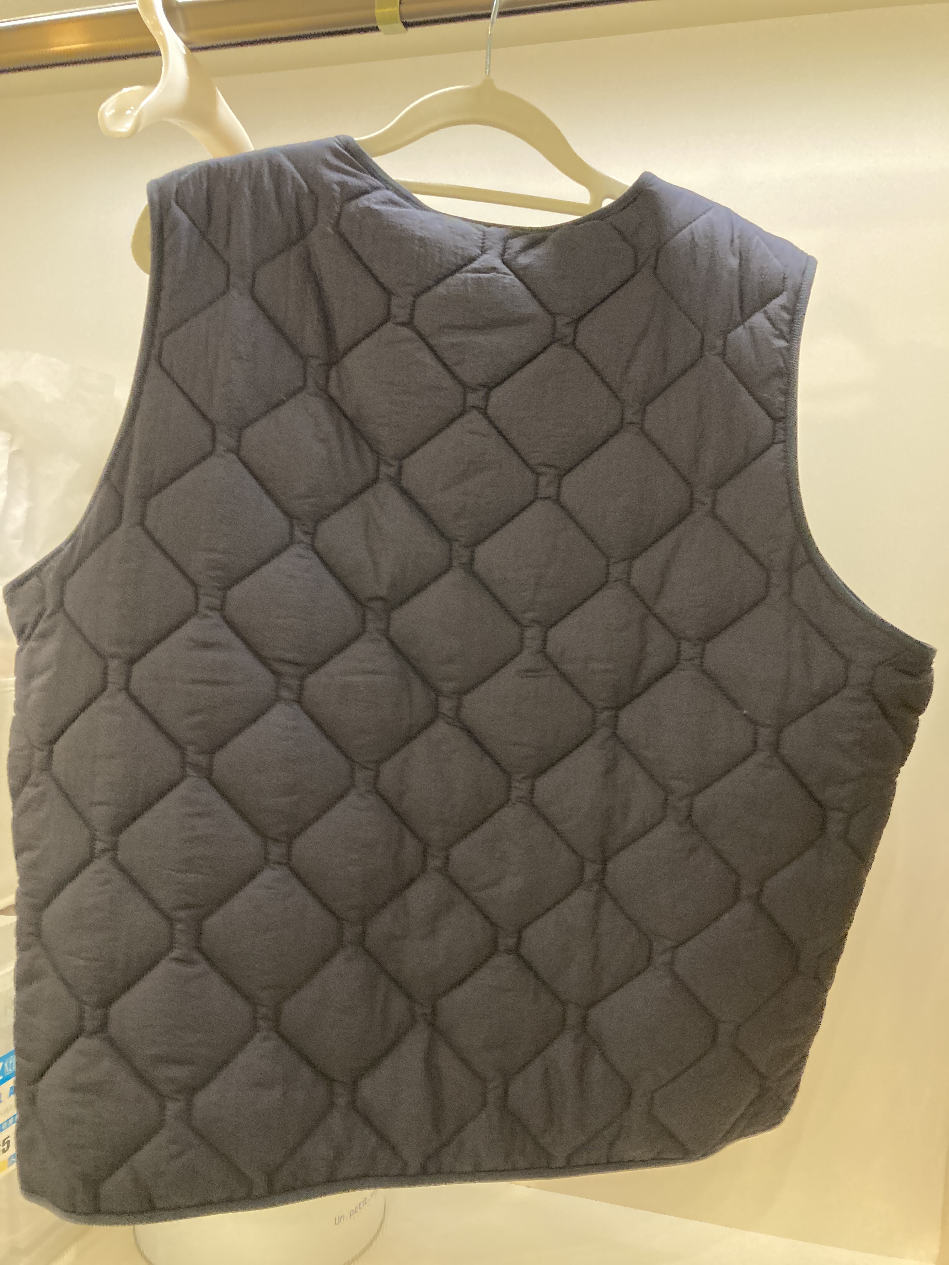 Aigle 深藍色男裝夾棉背心