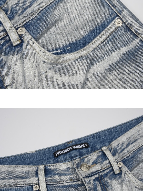 [PROJECT WAVE] SILVER DENIM PANTS