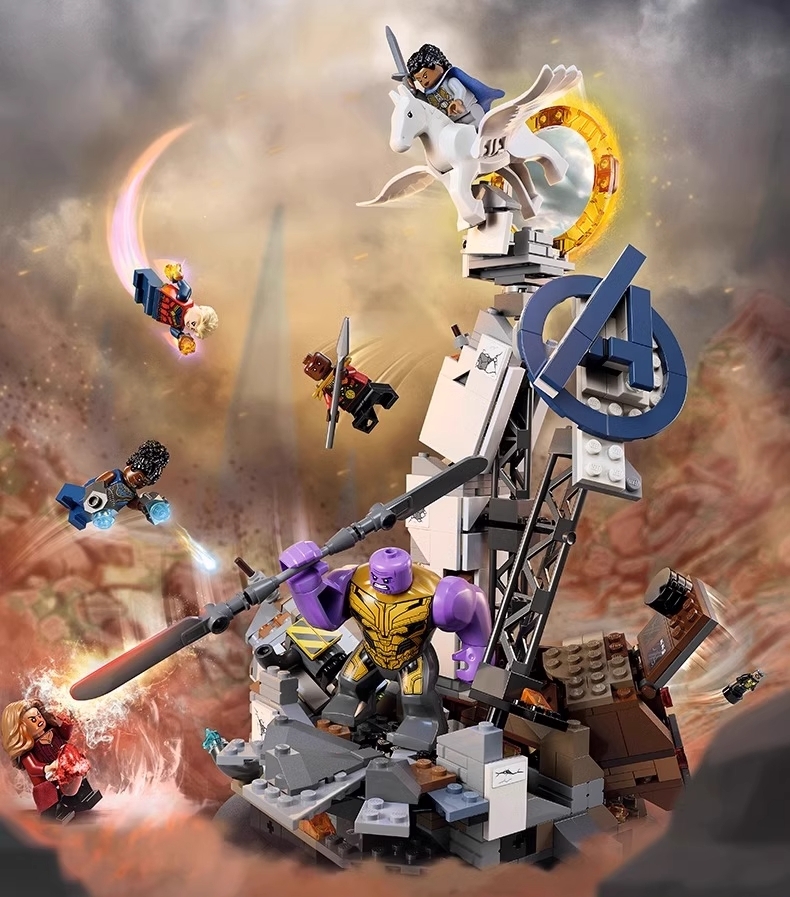 Endgame Final Battle Buildings Set Fit Lego NO BOX NA012