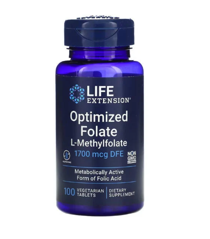 [預購] 生物活性葉酸 1700微克 100粒 Life Extension Optimized Folate