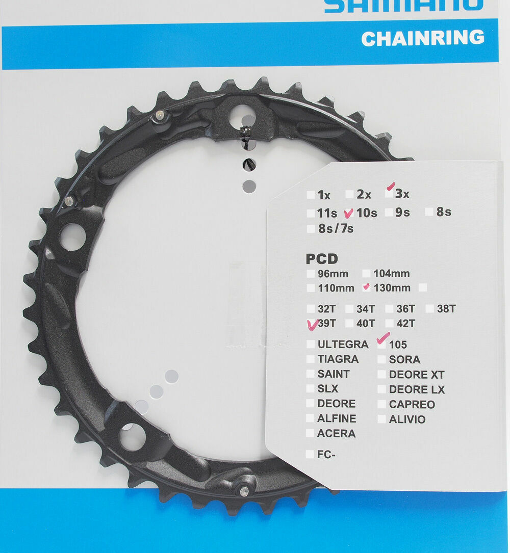 Shimano 105 FC 5703 L Chainring 39T for Triple Crankset