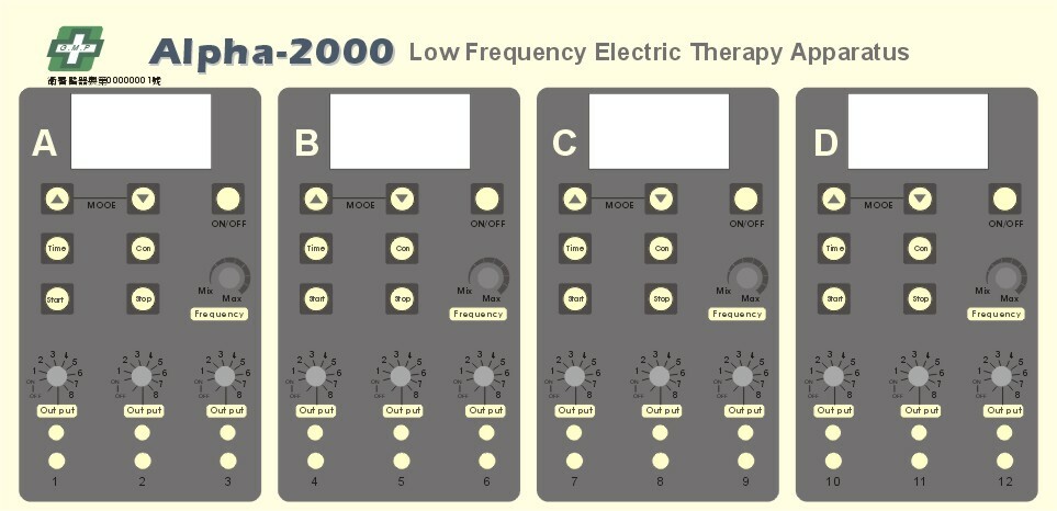 Alpha 2000 12頻道自動經皮電刺激器