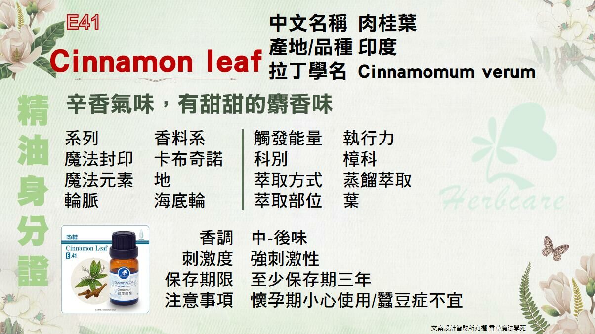 印度小農特級肉桂葉純精油10ml