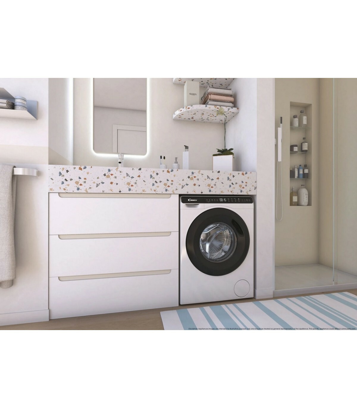 Candy 金鼎 CW50-BP12307-S 5公斤 1200轉 變頻前置式洗衣機