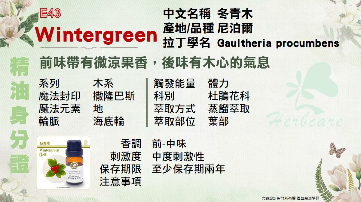 尼泊爾野生冬青木純精油10ml