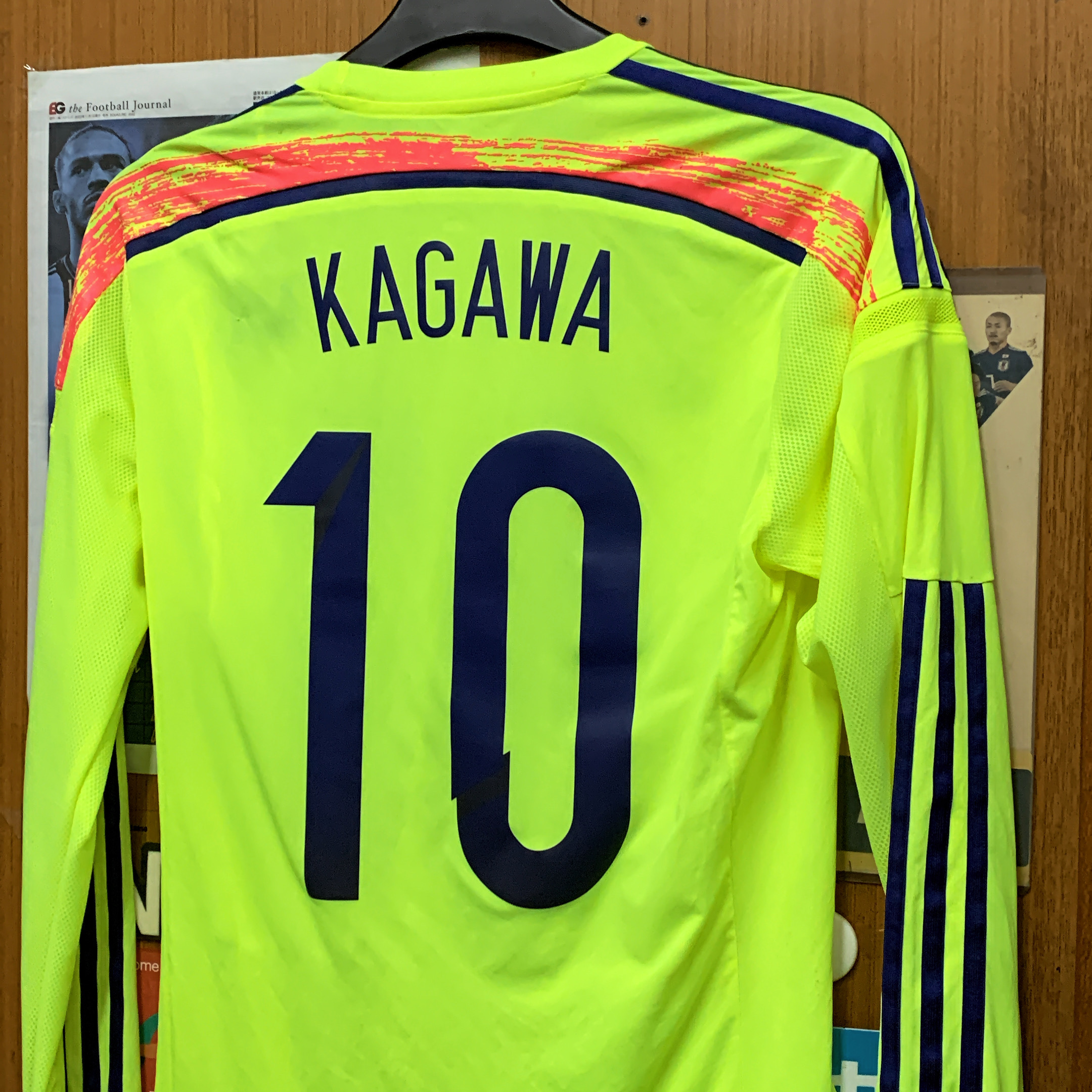 2014 Japan Player Issue L/S Away Shirt with #10 KAGAWA **JLEAGUE-2024-SPECIAL-CLEARANCE**