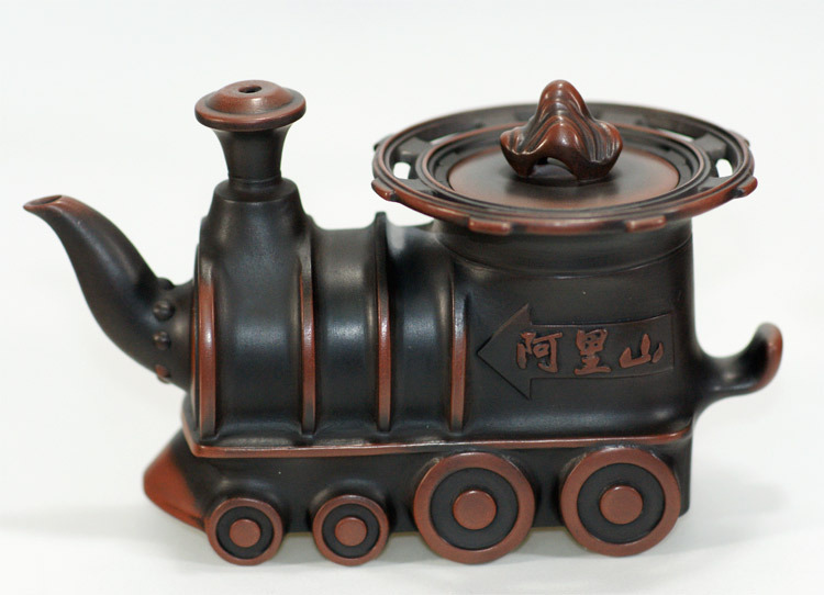 紫砂陶意象茶具組推薦｜阿里山小火車一壺二杯禮盒送禮首選