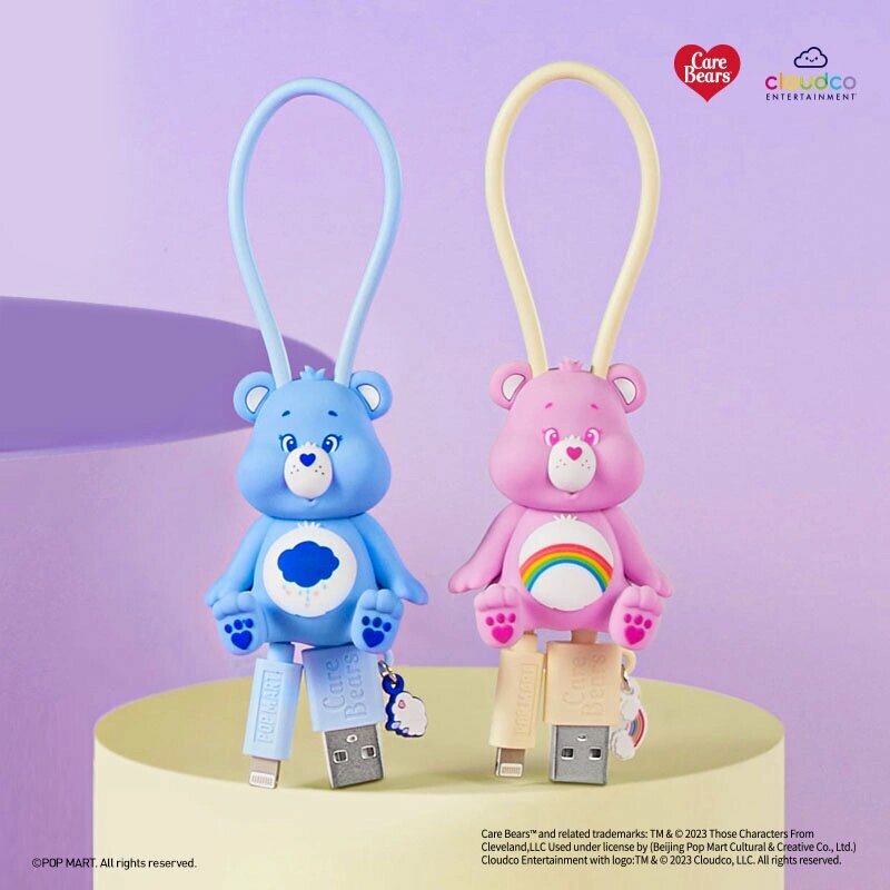 🇯🇵 CARE BEARS 彩虹熊 充電線 Type-C 數據線 iphone線 盲盒 / 現貨+預購