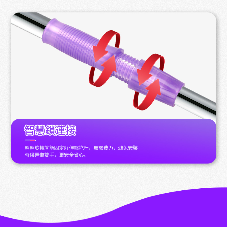 Prologic 保樂潔 PM1300 卡扣式化妝棉拖把