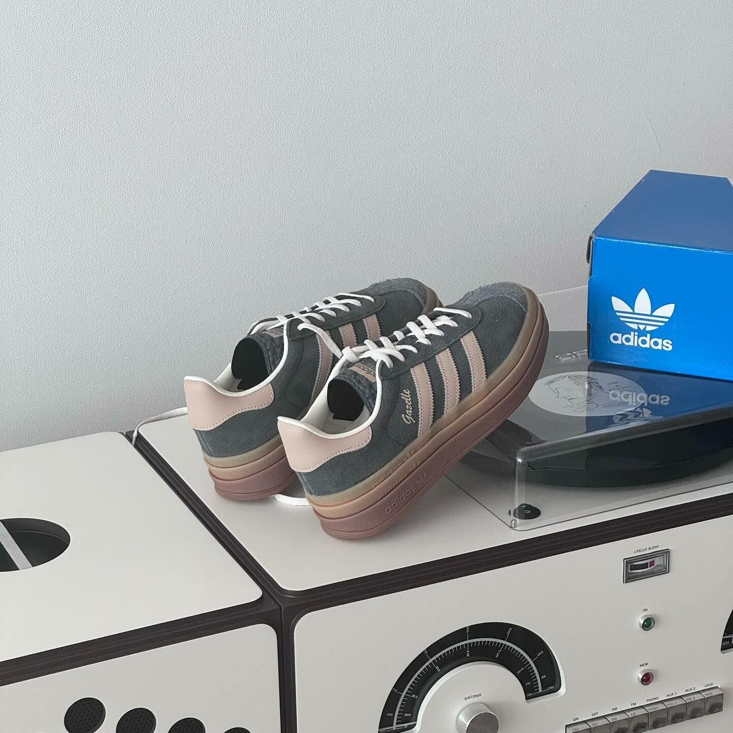 Adidas Originals Gazelle Bold 城堡灰 復古灰 焦糖底 結構 厚底 增高 IE0428