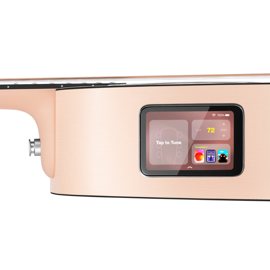 LAVA MUSIC 拿火 LAVA ME play 拿火 36吋 HPL 智能 吉他 蜜桃粉 / 白 第 2 張圖片｜三峽吉他 / Bass