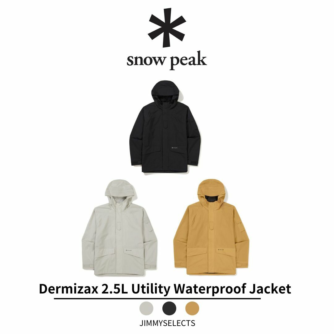 Snow Peak 雪諾必克 Dermizax 2.5L Utility 防水 連帽 外套 S24ZMPJK02