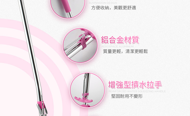 Pro Logic 保樂潔-PM5000A-迷你加長版拖把