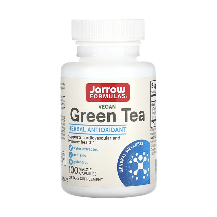 Jarrow Formulas Green Tea 500 mg, 100 Veggie Caps