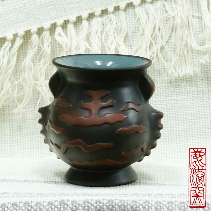 鹿港窯禮品館│紫砂陶-茶具組-意象玄機【扭轉乾坤】禮盒