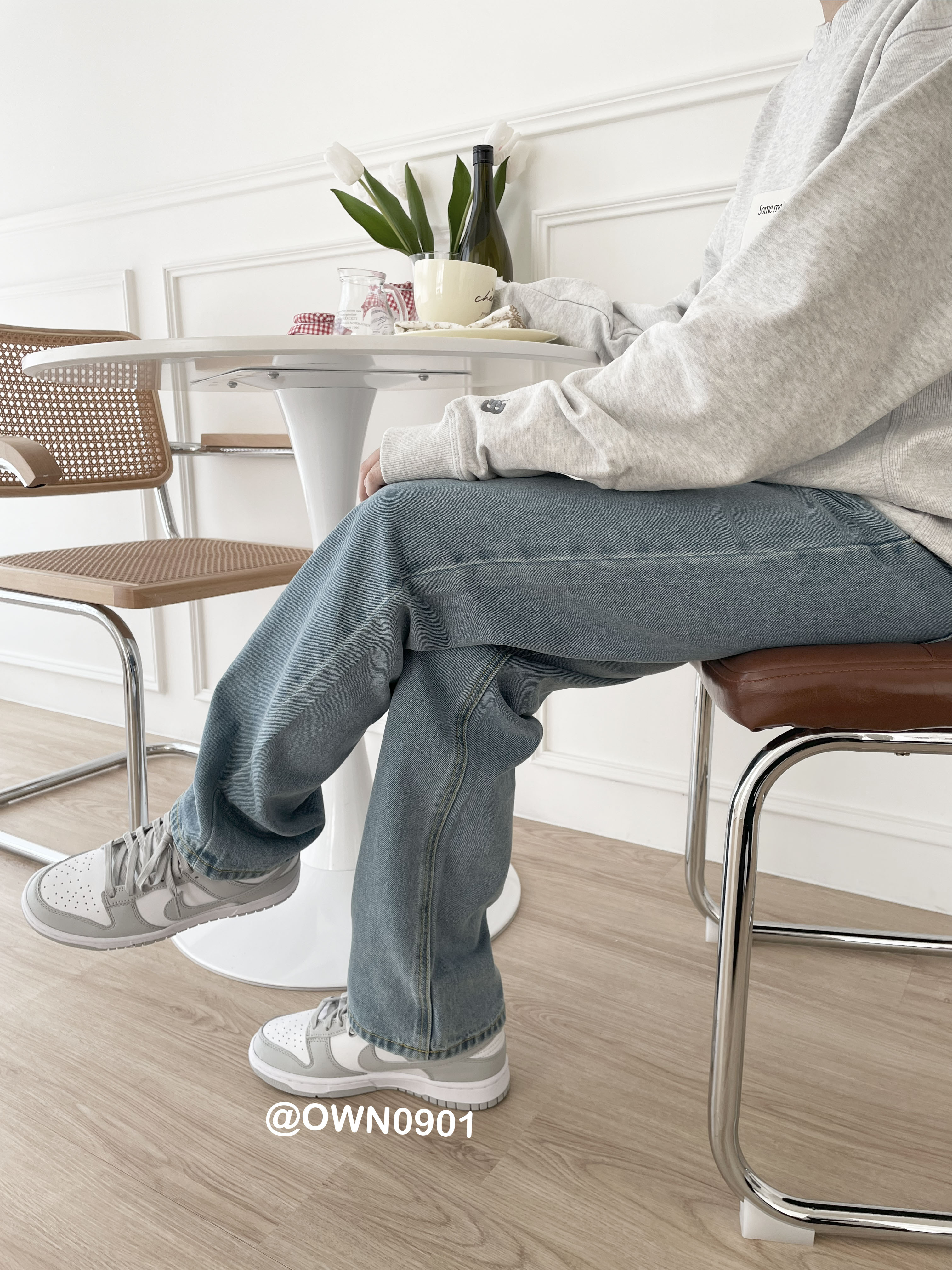 【OWN】NIKE DUNK LOW 經典 休閒 板鞋 休閒鞋 灰白 成人款 DD1391-103