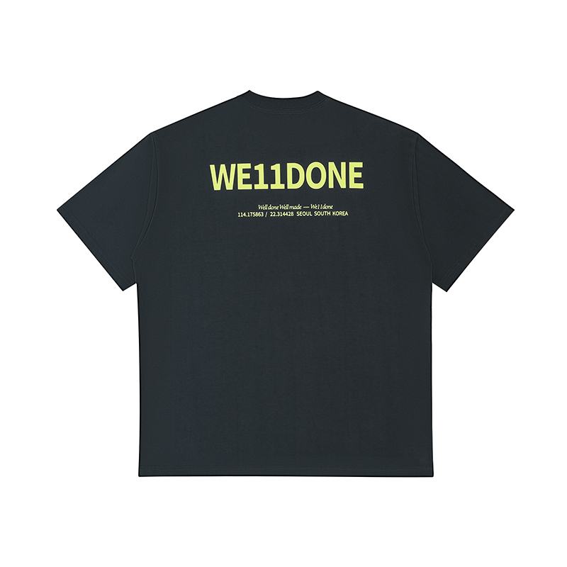 WE11DONE 前後logo短踢 (2色)