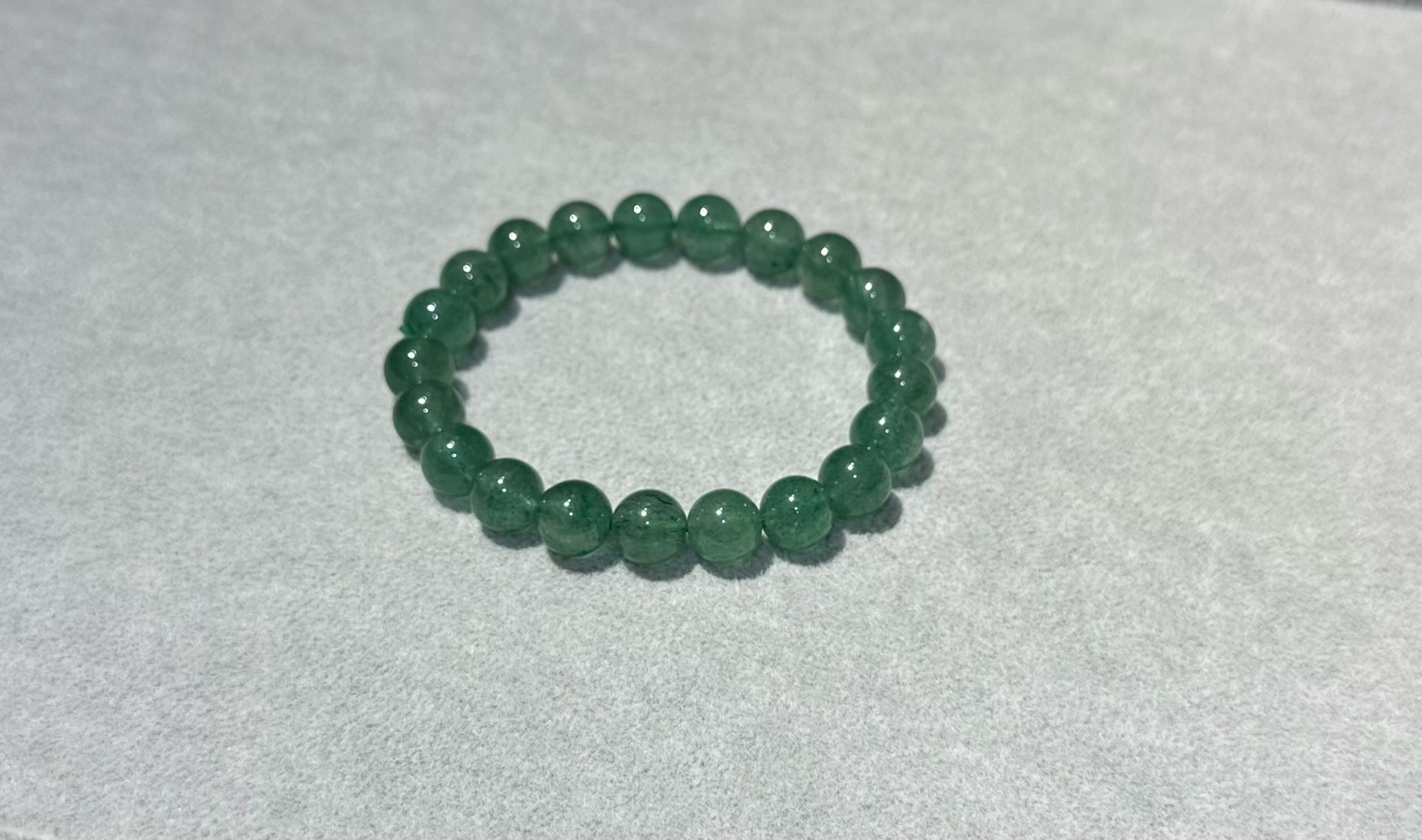 🔮能量水晶🔮銀砂綠草莓手串 (T3/575)