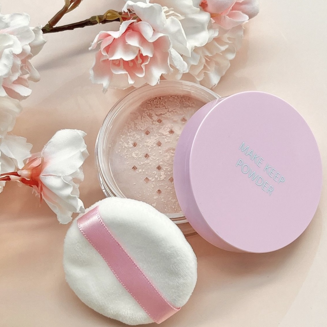 [限定] KOSE Make Keep Powder Sakura Pink 八重桜花碎粉 8g
