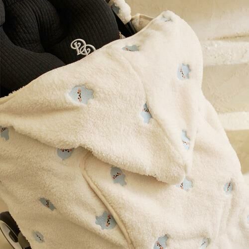 圓圓臉玩人物PREMIUM系列-極細纖維背巾毯