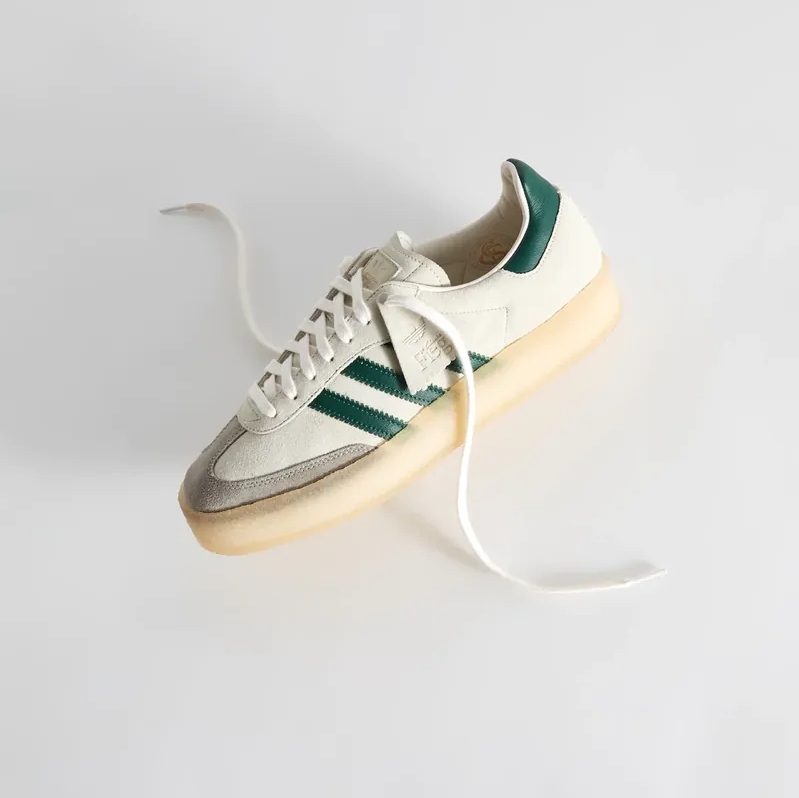 Kith x Clarks x adidas originals samba 米綠 三方聯名 ID7297