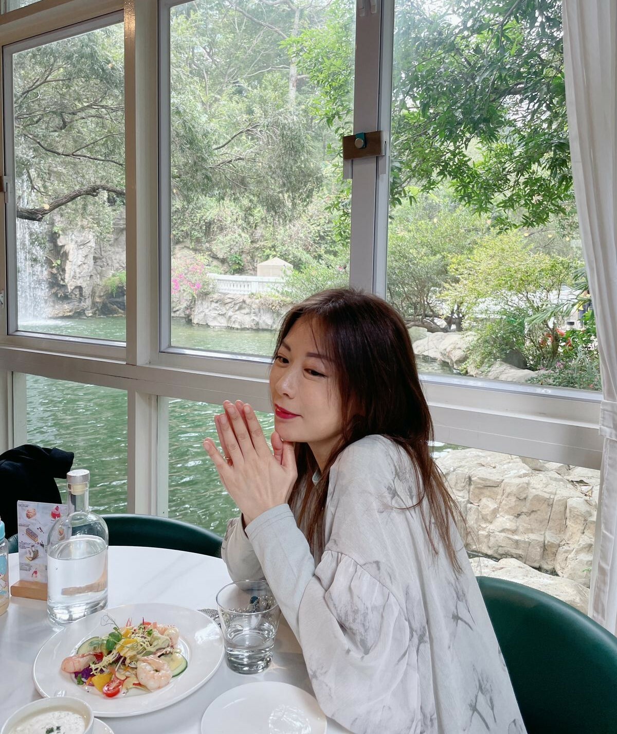 { Special Price } 疊層雪紡印花連身裙2件套【日本直送】