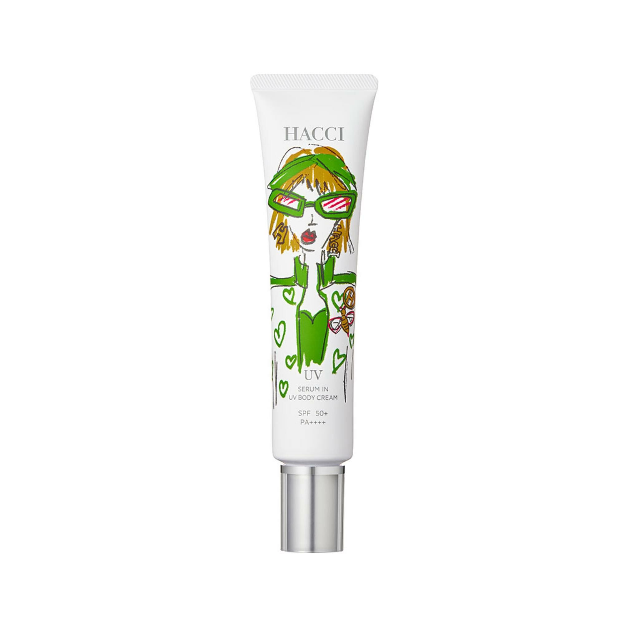 [限定] HACCI Serum in UV Body Cream M 精華液身體防曬霜 SPF50+ PA++++ 70g