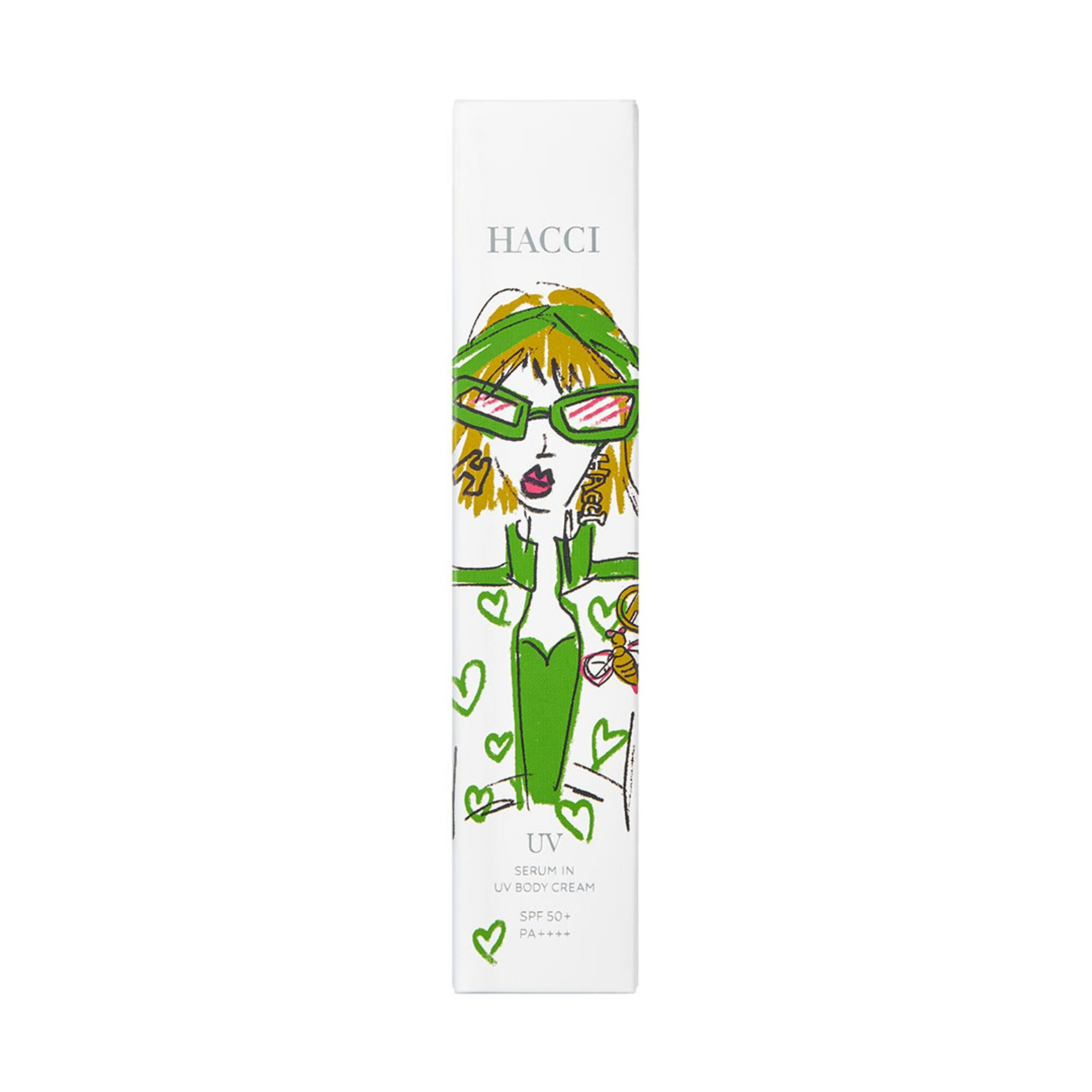 [限定] HACCI Serum in UV Body Cream M 精華液身體防曬霜 SPF50+ PA++++ 70g