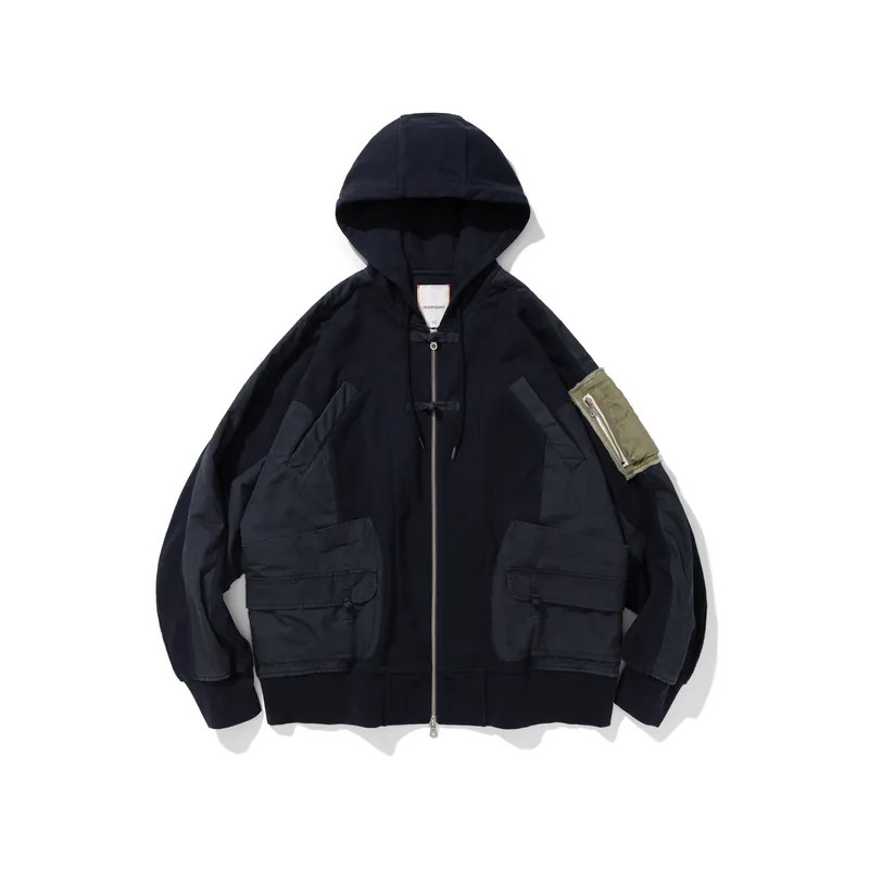 未知領域 Ranger Drop.3 UN#1813 Zip Hoodie 海軍藍