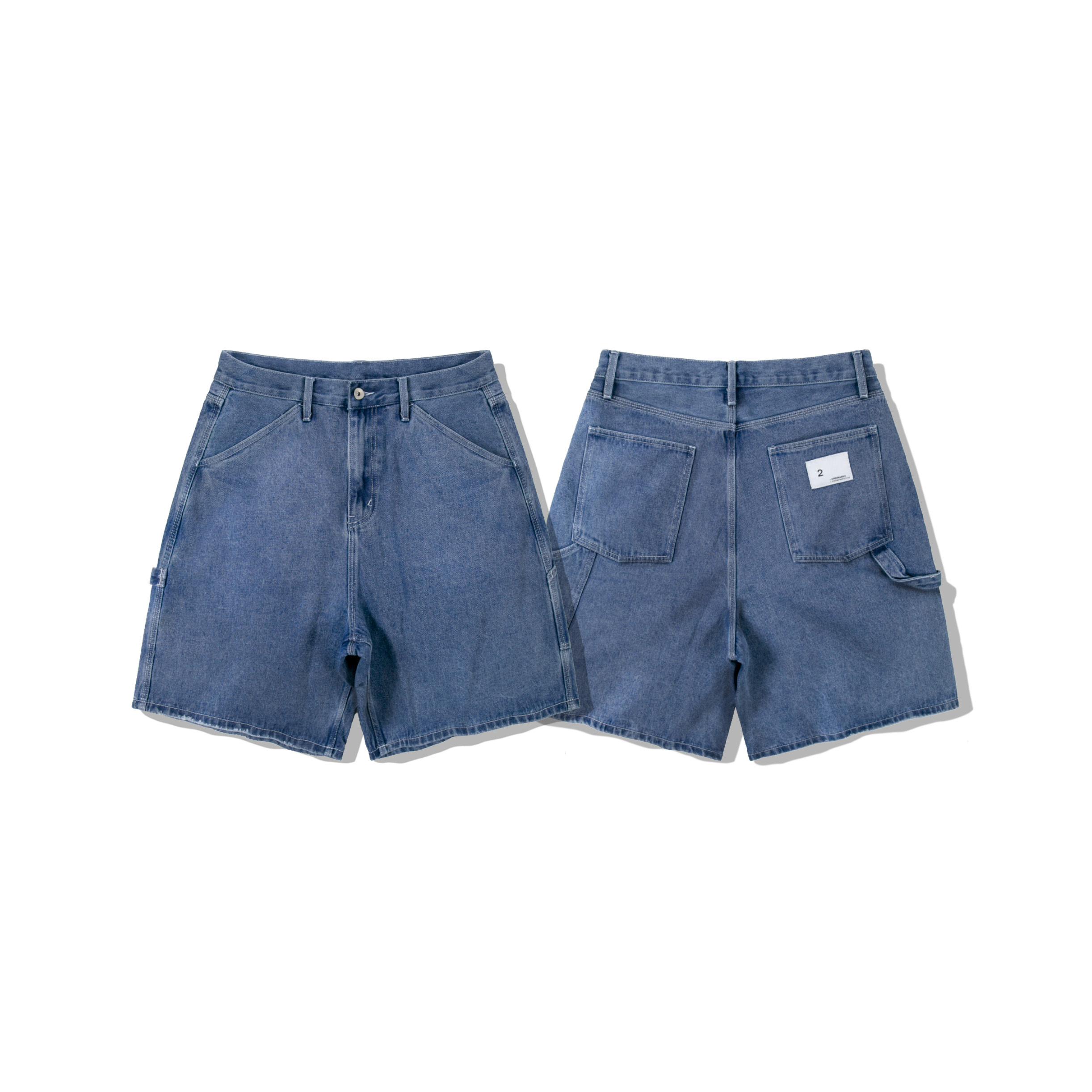 ORDINARY 水洗五分畫家牛仔短褲