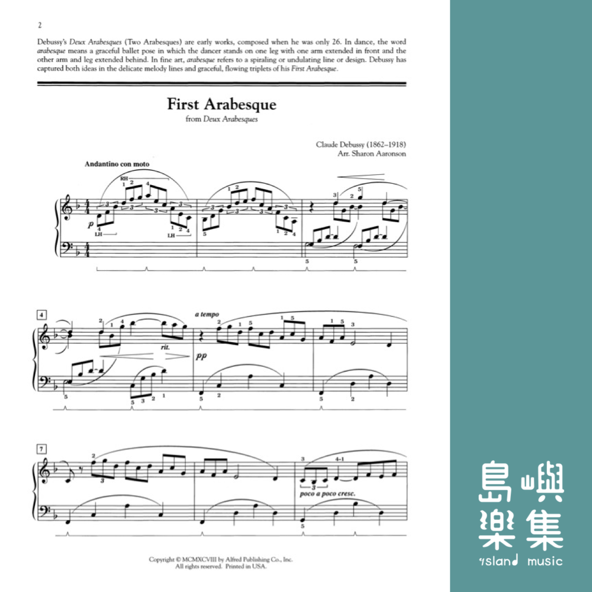DEBUSSY: First Arabesque
