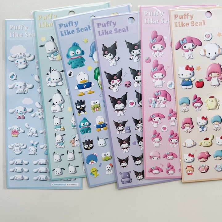三麗鷗系列 亮面3D風 手帳貼紙